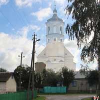 Клецк. Графiчная рэканструкцыя фарнага касцёла (Касцёла Святой Тройцы) на перыяд пачатку XX стагоддзя. 3D-мадэль, фотамантаж - by А. Nеvar, арыгiнальныя фотаздымкi - Uladzimir Sadouski 2017г.