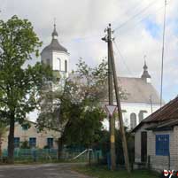 Клецк. Графiчная рэканструкцыя фарнага касцёла (Касцёла Святой Тройцы) на перыяд пачатку XX стагоддзя. 3D-мадэль, фотамантаж - by А. Nеvar, арыгiнальныя фотаздымкi - Uladzimir Sadouski 2017г.
