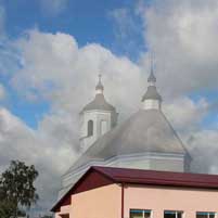 Клецк. Графiчная рэканструкцыя фарнага касцёла (Касцёла Святой Тройцы) на перыяд пачатку XX стагоддзя. 3D-мадэль, фотамантаж - by А. Nеvar, арыгiнальныя фотаздымкi - Uladzimir Sadouski 2017г.