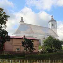 Клецк. Графiчная рэканструкцыя фарнага касцёла (Касцёла Святой Тройцы) на перыяд пачатку XX стагоддзя. 3D-мадэль, фотамантаж - by А. Nеvar, арыгiнальныя фотаздымкi - Uladzimir Sadouski 2017г.