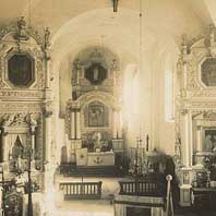 Клецк. Выява iнтэр'ераў фарнага касцёла (Касцёла Святой Тройцы). Фота - Adam Vislocki (1923г.). Апублiкавана - Габрусь Т. Саборы помняць усё. Готыка і рэнесанс у сакральным дойлідстве Беларусі. Менск, 2007, стар. 91. Электронны рэсурс - http://orda.of.by/.lib/gabrus/spu/91