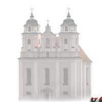 Менск. Гiпатэтычная графiчная рэканструкцыя касцёла Святога Войцэха кляштару бенедыктынак. Выгляд на сярэдзiну XIXст. да перабудовы на царкву. .3D мадэль, фотамантаж by A. Nevar, 2020г. 
		