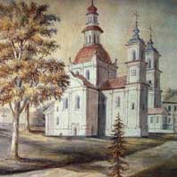 Слуцк. Трайчанскi манастыр. Малюнак Н.Орды 1864г