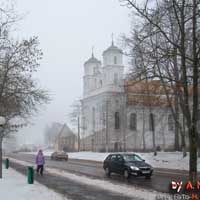 Cмiлавiчы (Чэрвеньскi раён). Графiчная рэканструкцыя касцёла св. Вінцэнта былога кляштара мiсiянераў. 3D мадэль - А.Невар 2016г. фотамантаж - А.Невар 2020г., арыгiнальныя фота - Mihas Arakcheyeu 2018г.