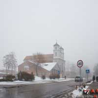 Cмiлавiчы (Чэрвеньскi раён). Графiчная рэканструкцыя касцёла св. Вінцэнта былога кляштара мiсiянераў. 3D мадэль - А.Невар 2016г. фотамантаж - А.Невар 2020г., арыгiнальныя фота - Mihas Arakcheyeu 2018г.