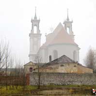 Бабруйск. Графiчная рэканструкцыя былога езуiцкага касцёла. 3D мадэль, фотамантаж - А.Невар, 2016г; арыгiальнае фота - Уладзіслаў Хiлькевiч