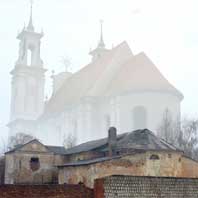 Бабруйск. Графiчная рэканструкцыя былога езуiцкага касцёла. 3D мадэль, фотамантаж - А.Невар, 2016г; арыгiальнае фота - Уладзіслаў Хiлькевiч