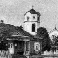 Быхаў. Выява былога касцёла канонiкаў латэранскiх пад тытулам Беззаганнага Зачацця Найсвяцейшай Дзевы Марыі, Св. Казiмiра i Св. Аўгусцiна. Выгляд на пачатак XXст.; Фота 1905г., аўтар - Astankovic M., крынiца - Семенов В. Полное географическое описание нашего Отечества. Т. 9: Верхнее поднепровье и Белоруссия. С.-Петербург: Изд. А. Девриена, 1905., апублiкавана - бел. вiкiпедыя 