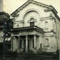 Быхаў. Выява былога касцёла канонiкаў латэранскiх пад тытулам Беззаганнага Зачацця Найсвяцейшай Дзевы Марыі, Св. Казiмiра i Св. Аўгусцiна. Выгляд на пачатак XXст.; Фота 1939г., аўтар - Аляксей Вінэр, крынiца - Нацыянальны гістарычны архіў Беларусі. Калекцыя лічбавых копіяў № 19 Дакумэнты з фондаў Царкоўна-гістарычнага музэя Менскай духоўнай акадэміі