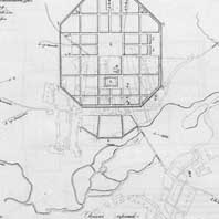 Чавусы. Праектны план перабудовы. Апублiкавана - Полное Собрание Законов Российской Империи. Собрание первое. Книга чертежей и рисунков. (Планы городов).; 1839, Санктпетербургъ, Въ Типографіи II Отделенія Собственной Е. И. В. Канцеляріи. Электронны рэсурс - https://upload.wikimedia.org/