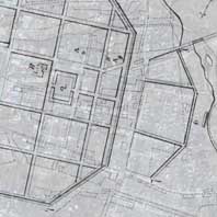 Чавусы. Накладанне праектнага плана перабудовы мястэчка на сучасны аэрафотаздымак цэнтра горада. By А. Nеvаr. 2017г