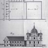 Глуск (Глуск-Дубровiцкi). Абмеры пабудоў кляштара бернардзiнцаў на тэрыторыi Глускага замка. 1833г. (РГИА) Апублiкавана - Cлюнькова И.Н. - Храмы и монастыри Беларуси XIX века в составе Российской империи: Пересоздание наследия - М.:Прогресс-Традиция-2009г. -154 стр. Электронны рэсурс - https://upload.wikimedia.org/wikipedia/commons/d/d8/Hlusk._Глуск_%281833%29.jpg