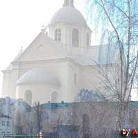 Магiлеў. Графiчная рэканструкцыя Богаяўленскай царквы Магілёўскага Богаяўленскага манастыра. Выгляд на пачатак XXст. 3D мадэль, фотамантаж by A. Nevar, 2020г., 
		арыгiнальныя фота - Leonid Platonenko 