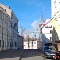 Магiлеў. Графiчная рэканструкцыя Богаяўленскай царквы Магілёўскага Богаяўленскага манастыра. Выгляд на пачатак XXст. 3D мадэль, фотамантаж by A. Nevar, 2020г., 
		арыгiнальныя фота - Leonid Platonenko 