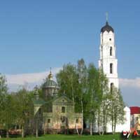 Пустынкi (Мсцiслаўскi раён) Графiчная рэканструкцыя былога базылiянскага Успенскага сабора Пустынкаўскага Свята-Успенскага манастыра. Выгляд пасля перабудовы 1869г. 3D-мадэль, фотамантаж - by А. Nеvar, 2017г.; арыгiнальнае фота - A. Artamonov