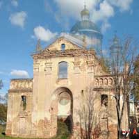 Пустынкi (Мсцiслаўскi раён) Графiчная рэканструкцыя былога базылiянскага Успенскага сабора Пустынкаўскага Свята-Успенскага манастыра. Выгляд пасля перабудовы 1869г. 3D-мадэль, фотамантаж - by А. Nеvar, 2018г.; арыгiнальнае фота - Andrey