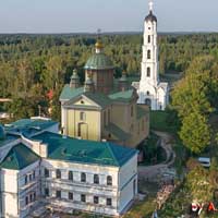 Пустынкi (Мсцiслаўскi раён) Графiчная рэканструкцыя былога базылiянскага Успенскага сабора Пустынкаўскага Свята-Успенскага манастыра. Выгляд пасля перабудовы 1869г. 3D-мадэль, фотамантаж - by А. Nеvar, 2018г.; арыгiнальнае фота - C. Плыткевич