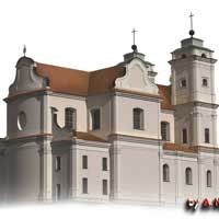Любешыў, або Любяшоў (Валынская вобласць Украiны, былое магдэбургскае мястэчка гістарычнай Піншчыны) Графiчная рэканструкцыя касцёла Св. Яна Евангелiста кляштару пiяраў. 3D-мадэль by А. Nеvar 2018г.