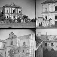 Любешыў, або Любяшоў (Валынская вобласць Украiны, былое магдэбургскае мястэчка гістарычнай Піншчыны) Калаж з выявамi касцёла Св. Яна Евангелiста кляштару пiяраў. Фота першай паловы XXст. (1929г.) Author - Stanislaw Bochnig; Крынiца - IS PAN 0000011105, IS PAN..., IS PAN 0000011111, IS PAN 0000011132. Электронны рэсурс - https://commons.wikimedia.org/wiki