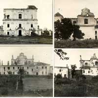 Любешыў, або Любяшоў (Валынская вобласць Украiны, былое магдэбургскае мястэчка гістарычнай Піншчыны) Калаж з выявамi касцёла Св. Яна Евангелiста кляштару пiяраў. Author - dr. Kozubowski; Апублiкавана - Minszczyzna w zbiorach Stanislawa bar. Dangla Крынiца - Вiртуальны музей Museum Tomatorum. Электронны рэсурс - https://commons.wikimedia.org/wiki/