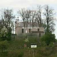 Мельнiк (Падляшша, Rzeczpospolita Polska) Графiчная рэканструкцыя былога замкавага Троiцкага касцёла. Выгляд па апошняй 
перабудове апошняй чвэрцi XIX ст. (пасля 1871г.) на праваслаўную Свята-Духаўскую Царкву. 3D-мадэль, фотамантаж - by А. Nеvar, 2019г.; арыгiнальнае фота - Aldona Chmielewska