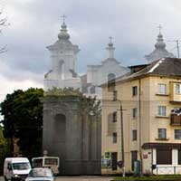 Невель (Пскоўская вобласць РФ) Графiчная рэканструкцыя касцёла Св. Юрыя (Георгія) былога кляштару францысканцаў. 3D-мадэль, фотамантаж - by А. Nеvar, 2019г.