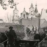 Невель (Пскоўская вобласць РФ) Выява касцёла Св. Юрыя (Георгія) былога кляштару францысканцаў. (па цэнтры). Крынiца - iнтэрнэт-аукцыён ebay de