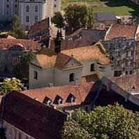 Вiльня (Vilnius, Wilno). Графiчная рэканструкцыя касцёла Св. Юзафа Абручнiка (sw. Jozefa Oblubienca) кляштару кармелiтак босых. 3D-мадэль, фотамантаж - by А. Nеvar, 2019г.; 
		арыгiнальнае фота - A. Rybakovas