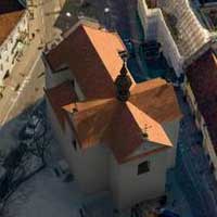 Вiльня (Vilnius, Wilno). Графiчная рэканструкцыя касцёла Св. Юзафа Абручнiка (sw. Jozefa Oblubienca) кляштару кармелiтак босых. 3D-мадэль, фотамантаж - by А. Nеvar, 2019г.; 
		арыгiнальнае фота - T. Vystartas