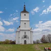 Белая царква. Графiчная рэканструкцыя Tроiцкай царквы Троiцкага (Белацаркоўскага) манастыра. Выгляд на пачатак XXст. па апошняй перабудове. 3D-мадэль, фотамантаж - by А. Nеvar, арыгiнальнае фота - Сергей Плыткевич