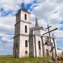 Белая царква. Графiчная рэканструкцыя Tроiцкай царквы Троiцкага (Белацаркоўскага) манастыра. Выгляд на пачатак XXст. па апошняй перабудове. 3D-мадэль, фотамантаж - by А. Nеvar, арыгiнальнае фота - Сергей Плыткевич