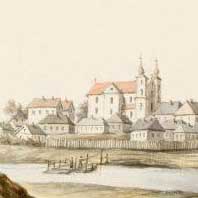 Чашнiкi. Выява былога дамiнiканскага касцёла з акварэлi Напалеон Орды. 1876г. Апублiкавана - форум Глобус Беларусi (fgb.by) Электронны рэсурс - https://upload.wikimedia.org/