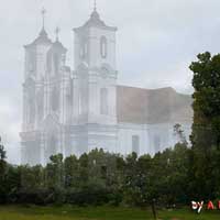 Графiчная рэканструкцыя касцёлу Апекі Маці Божай былога кляштару дамiнiканцаў у Друi (Сапежын) by А.Невар, 2016г.