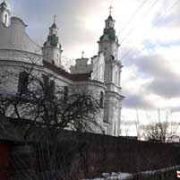 Беразвечча (Глыбокае). Графiчная рэканструкцыя Петрапаўлаўскай царквы былога кляштару базылiянаў. 3D-мадэль, фотамантаж by А. Невар, арыгiнальны фотаздымак by Зьміцер Лупач - 2016г.