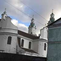 Беразвечча (Глыбокае). Графiчная рэканструкцыя Петрапаўлаўскай царквы былога кляштару базылiянаў. 3D-мадэль, фотамантаж by А. Невар, арыгiнальны фотаздымак by Зьміцер Лупач - 2016г.