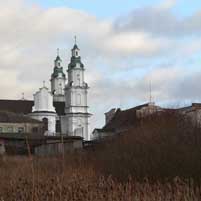 Беразвечча (Глыбокае). Графiчная рэканструкцыя Петрапаўлаўскай царквы былога кляштару базылiянаў. 3D-мадэль, фотамантаж by А. Невар, арыгiнальны фотаздымак by Зьміцер Лупач - 2016г.