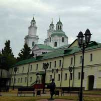 Полацк. Графiчная рэканструкцыя былога езуiцкага касцёла Св. Стэфана, перабудаванага ў праваслаўны Мікалаеўскі сабор. 3D-мадэль, фотамантаж by А. Невар, 2015г.