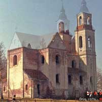 Селiшча. Графiчная рэканструкцыя касцёла Св. Веранiкi былога бернардзiнскага кляштара. Выгляд на пачатак XXст. 3D-мадэль, фотамантаж - by А. Nеvar, арыгiнальныя фота - Vladimir_CKB 2017г. 