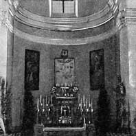 Селiшча. Выява iнтэр'ераў касцёла Св. Веранiкi былога бернардзiнскага кляштара. Фота да 1913г. Апублiкавана - Zyskar F. J. Nasze koscioly: opis ilustrowany wszystkich kosciolow i parafji znajdujacych sie na obszarach dawnej Polski i ziemiach przyleglych. T. 1: Archidjecezja mohylowska. Z. 23: Dekanat lepelski. Warszawa — Petersburg, 1913. S. 399. S. 409. Электронны рэсурс - http://orda.of.by/.lib/zyskar/nk/408