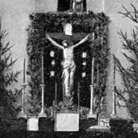 Селiшча. Выява iнтэр'ераў касцёла Св. Веранiкi былога бернардзiнскага кляштара. Фота да 1913г. Апублiкавана - Zyskar F. J. Nasze koscioly: opis ilustrowany wszystkich kosciolow i parafji znajdujacych sie na obszarach dawnej Polski i ziemiach przyleglych. T. 1: Archidjecezja mohylowska. Z. 23: Dekanat lepelski. Warszawa — Petersburg, 1913. S. 399. S. 412. Электронны рэсурс - http://orda.of.by/.lib/zyskar/nk/412