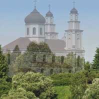 Тадулiн (Слабада, Вiцебскага раёна) Графiчная рэканструкцыя Успенскай царквы былога базылiянскага манастыра (пазней праваслаўнага). 3D мадэль - А. Невар. 2017г.