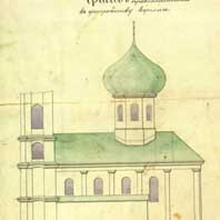 Тадулiн (Слабада, Вiцебскага раёна) Выява Успенскай царквы Свята-Успенскага жаночага праваслаўнага манастыра. Рэканструкцыя (у 1878-1879 гг.) . Чарцёж драўлянага купалу. Апублiкавана - старонка Свята-Успенскага жаночага праваслаўнага манастыра ў ВК. Электронны рэсурс - https://pp.userapi.com/c622022/v622022185/44d90/qsx-JLpLjJA.jpg