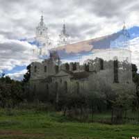 Графiчная рэканструкцыя касцёла Святога Юр’я былога дамiнiканскага кляштара у вёсцы Валынцы (Забелы) Верхнядзвінскага раёну. 3D-мадэль, фотамантаж by А.Невар, арыгiнальныя здымкi by I. Pashkevich - 2016г. 