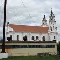 Графiчная рэканструкцыя касцёла Святога Юр’я былога дамiнiканскага кляштара у вёсцы Валынцы (Забелы) Верхнядзвінскага раёну. 3D-мадэль, фотамантаж by А.Невар, арыгiнальныя здымкi by I. Pashkevich - 2016г.