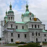 Мiкалаеўскi сабор (былы езуiцкi касцёл Св. Юзафа) у Вiцебску пасля другой перабудовы 1872г. Графiчная рэканструкцыя. 3D-мадэль, фотамантаж by А. Невар, арыгiнальны фотаздымак by Юрась Шепелев - 2015г.