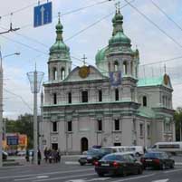 Мiкалаеўскi сабор (былы езуiцкi касцёл Св. Юзафа) у Вiцебску пасля другой перабудовы 1872г. Графiчная рэканструкцыя. 3D-мадэль, фотамантаж by А. Невар, арыгiнальны фотаздымак by Юрась Шепелев - 2015г.